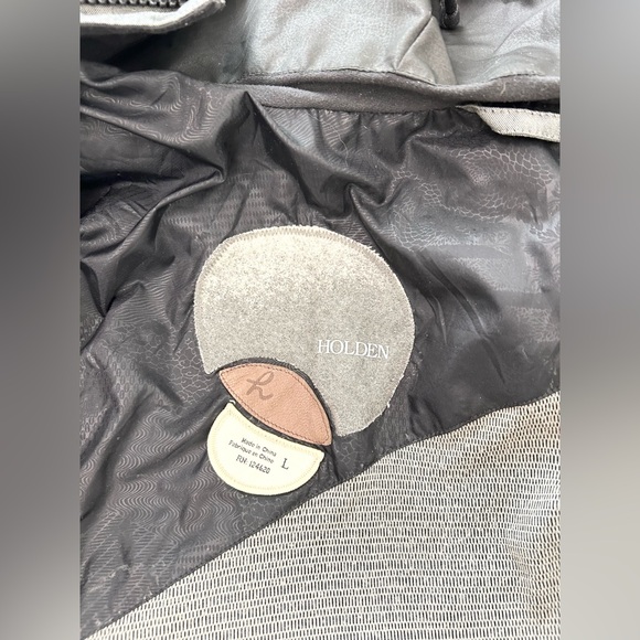 Holden Varsity Shell Snowboard Jacket in Black/Charcoal - Picture 12 of 13